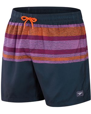Speedo Placement Leisure 16 Inch Swim Shorts - Blue