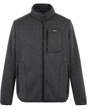 Regatta Barlee Marl Full Zip Fleece Jacket - Grey