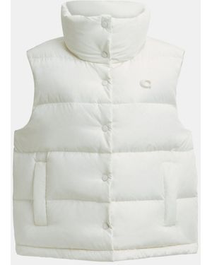 COACH Puffer Vest - White