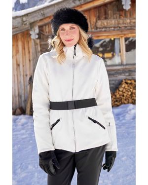 Mountain Warehouse 'Swiss' Ski Jacket Insulated Breathable Snow Proof Coat Polyamide - White