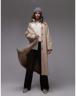 TOPSHOP 90S Trench Coat - Grey