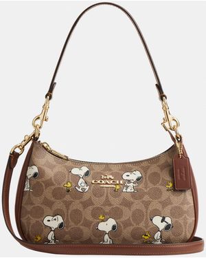 COACH Teri Shoulder Bag - Brown