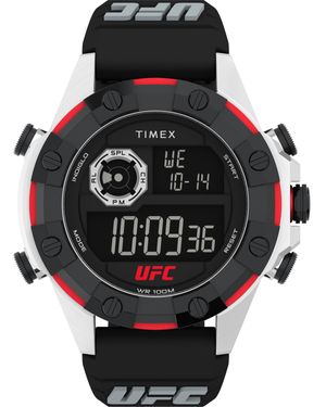 Timex Ufc Kick Watch Tw2V86700 Rubber - Black