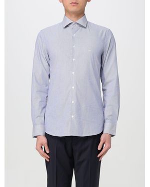 Michael Kors Slim Fit Striped Dress Shirt - Blue
