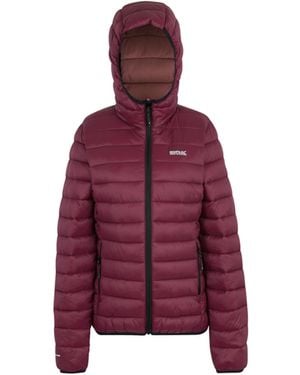 Regatta Ladies Marizion Hooded Padded Jacket (Dark Pimento) - Purple