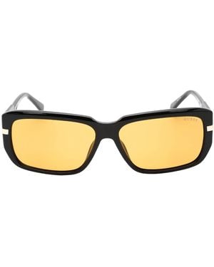 Guess Shiny Framed Lensed Sunglasses - Brown