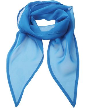 PREMIER Ladies/ Work Chiffon Formal Scarf - Blue