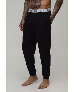 BoohooMAN Tall Loungewear Cuffed Jogger - Black