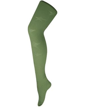 Sock Snob 1 Pack Ladies Coloured 80 Denier Opaque Patterned Soft Tights - Green