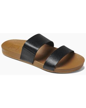 Reef Cushion Bounce Vista/Natural Sliders - Brown