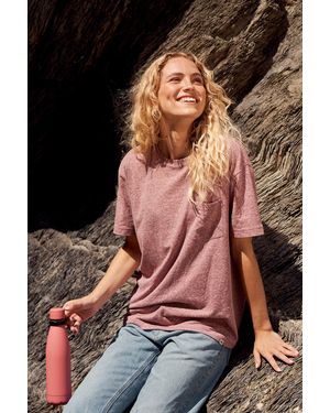 Mountain Warehouse 'Elena' Tee With Chest Pocket Breathable Comfy T-Shirt - Brown