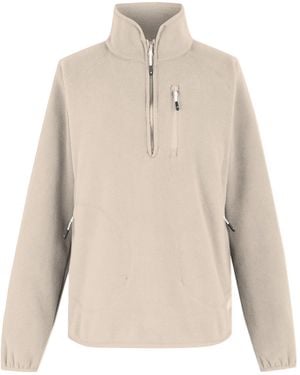 Regatta Ladies Frankie Quarter Zip Fleece Top (Light Vanilla) - Natural