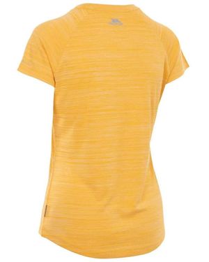 Trespass Ladies Vickland Tp75 Active T-Shirt (Pale Maize Marl) - Yellow