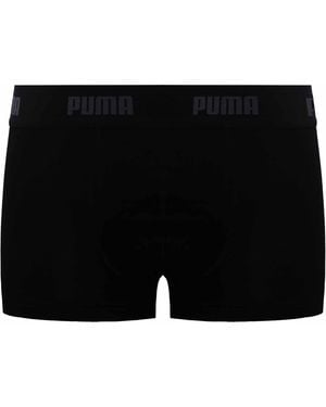 PUMA 1-Pack Plain Boxer Shorts Cotton - Black