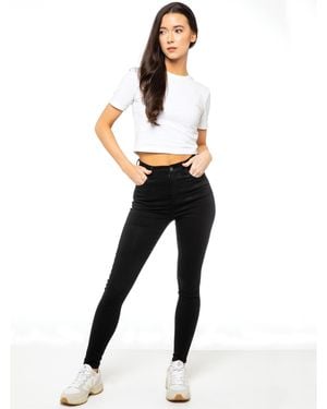Enzo Skinny Stretch Jeans - Black