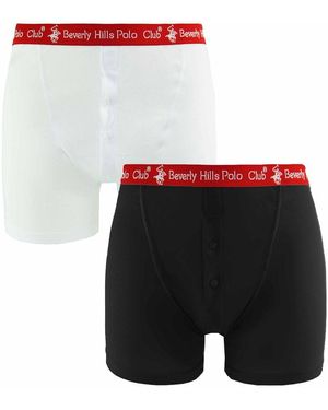 Beverly Hills Polo Club 2-Pack Boxer Shorts - Black