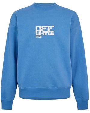 Off-White c/o Virgil Abloh Off Crew Sweatshirt - Blue