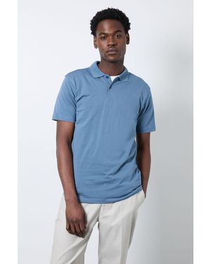 Burton Jersey Polo Shirt Cotton - Blue