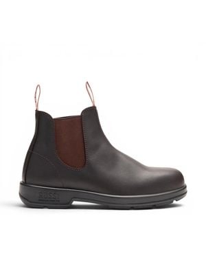 Rossi Boots 404 Claret Leather Outdoor Chelsea - Brown