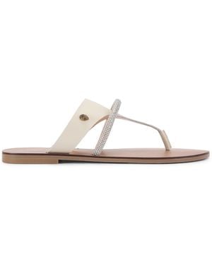 Kurt Geiger Leather Strand Braid Sandals - White