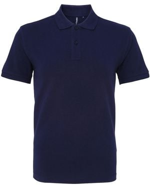 Asquith & Fox Poloshirt Met Korte Mouwen (Marine) - Blauw