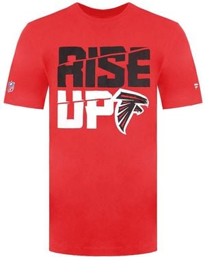Fanatics Nfl Atlanta Falcons Rise Up T-Shirt Cotton - Red