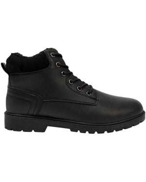 Nicholas Deakins Faux Fur Lined Ankle Boots - Black