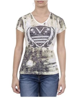 Versace 19.69 Abbigliamento Sportivo V T-Shirt Short Sleeves V-Neck Emily - Blue
