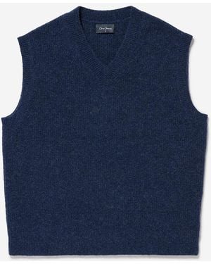 Oliver Sweeney Alpaca Wool Blend Vest - Blue