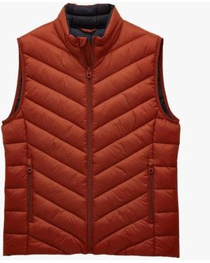 Joules Garrett Showerproof Padded Gilet Nylon - Red