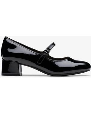 Clarks Iridessa Rae Pat Shoes - Black