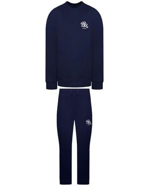 Born Rich Asten Crew Tracksuit Cotton - Blue