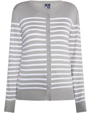 Dreimaster Vest Dames Grijs Wit