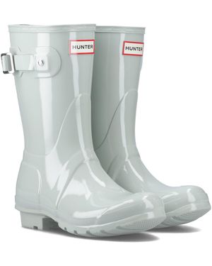 HUNTER Adult Original Short Wellington Boots (Seafoam) - Blue