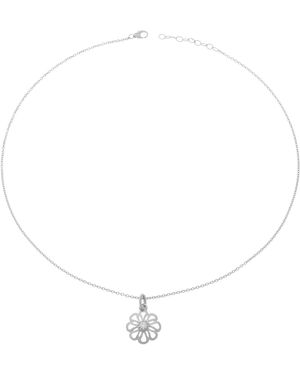 Orphelia 925 Sterling Chain With Pendant - White