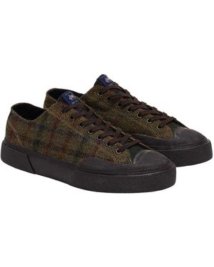 Superga Adult 2432 Works Patchwork Wool Trainers /Dark) - Black