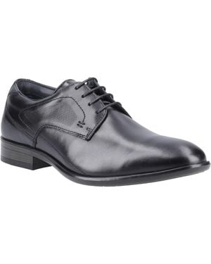 Pod Carl Leather Lace-Up Shoes - Grey