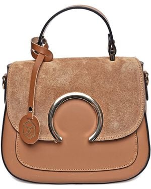 Luisa Vannini Bruin Rundleer Tas