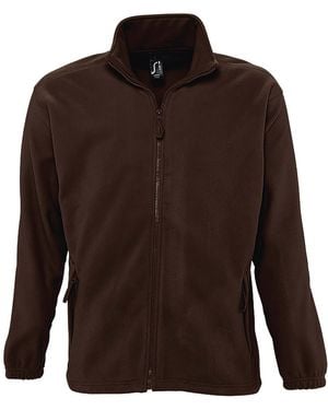 Sol's North Full Zip Outdoor Fleece Jacket (Dark Chocolate) - Brown