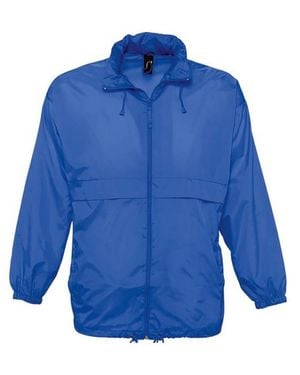 Sol's Surf Windbreaker Lightweight Jacket (Royal) Nylon - Blue
