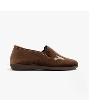 Lotus Clarence Slippers - Brown
