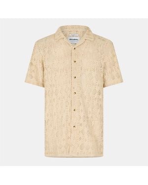Threadbare Rackes Short Sleeve Shirt - Natural