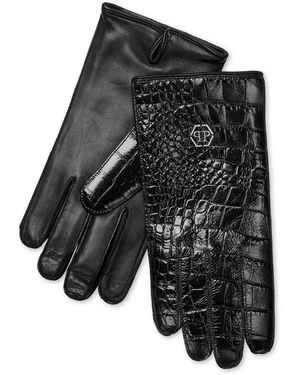Philipp Plein Midhandschoenen Hexagon - Zwart