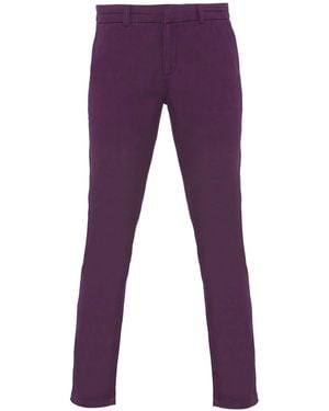 Asquith & Fox Ladies Casual Chino Trousers - Purple