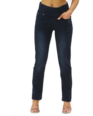 MYT Elasticated Waist Tummy Control Jeans - Blue