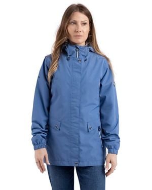 Trespass Ladies Flourish Waterproof Jacket (Coastal) - Blue