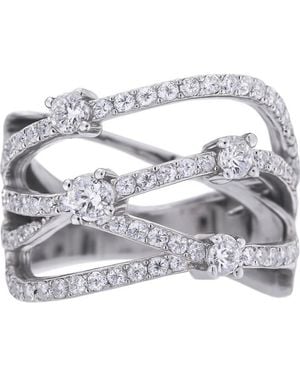 Diamonfire 6118441082165 Ladies Ring Sterling - Grey