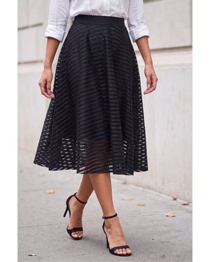 Roman Lace Circle Skirt - Blue