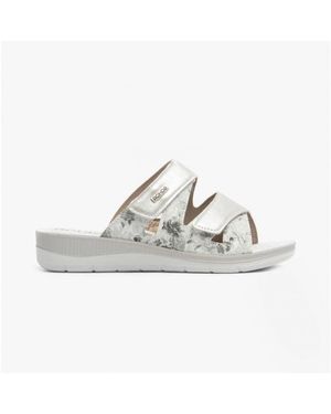 Rohde 1361 Ladies Slip-On Mule Sandals - White