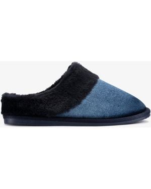 Clarks Bundle Soft Slippers - Blue
